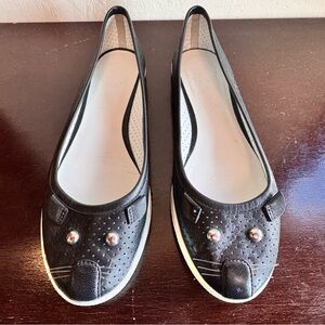 Marc by Marc Jacobs Perforated Leather Mouse Sneaker Ballet Flats